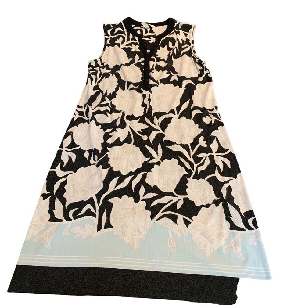 Soma Floral Sleeveless Gown Sleepwear Small